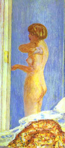Nude with Covered Legs by Pierre Bonnard — female oil painting wall art, Post Impressionism