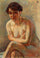 Nude Woman in living room