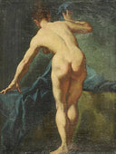 Nudo femminile by Giulia Lama — male oil painting wall art, Baroque