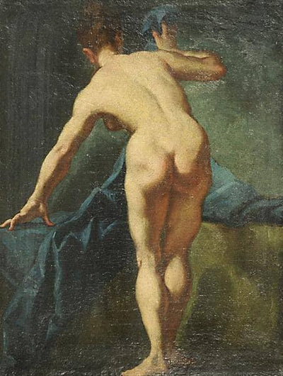 Nudo femminile in kitchen