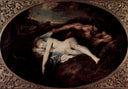 Nymph and Satyr, or Jupiter and Antiope by Antoine Watteau — hand-painted cultural oil painting reproduction on canvas