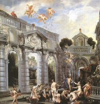 Nymphs at the Fountain of Love by Jacob Jordaens — hand-painted abstract oil painting reproduction on canvas