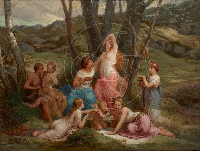 Nymphs by Henri-Pierre Picou — hand-painted cultural oil painting reproduction on canvas