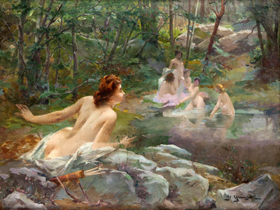 Nymphs in the Forest in study