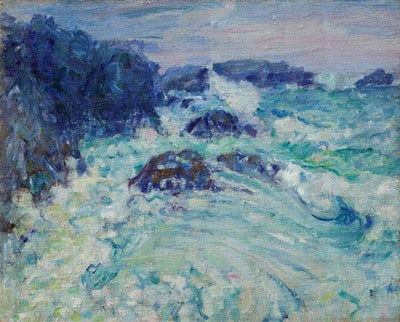 Rough sea, Morestil by John Peter Russell — oil painting reproduction