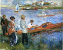 Oarsmen at Chatou by Pierre-Auguste Renoir — urban oil painting wall art, Impressionism