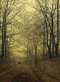 October Gold by John Atkinson Grimshaw — hand-painted botanical oil painting reproduction on canvas