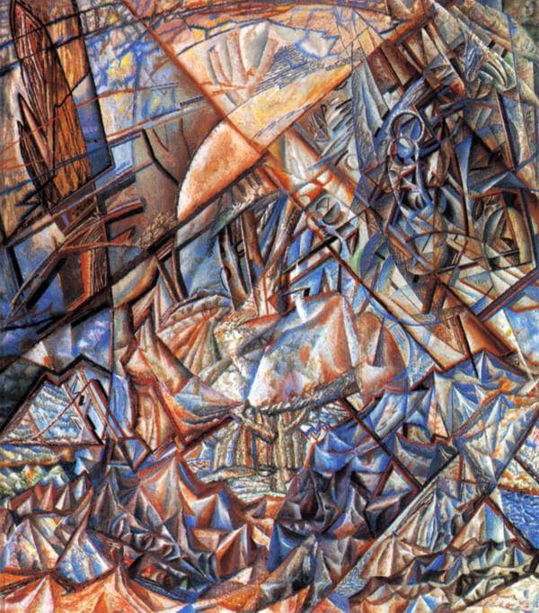 October. Landscape. Formula by Pavel Filonov — hand-painted abstract oil painting reproduction on canvas