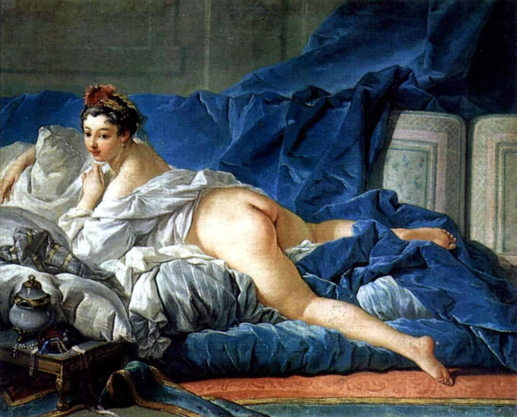 Odalisque by Francois Boucher — hand-painted portrait oil painting reproduction on canvas
