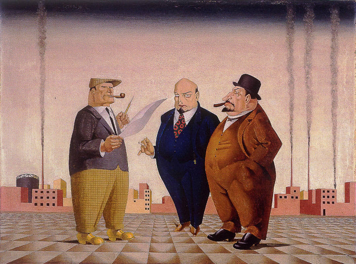 Of Things To Come by Georg Scholz — hand-painted portrait oil painting reproduction on canvas