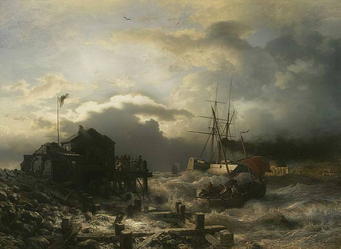 Off Ostend - Andreas Achenbach