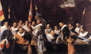 The Officers of the St Adrian Militia Company by Frans Hals — male oil painting wall art, Baroque