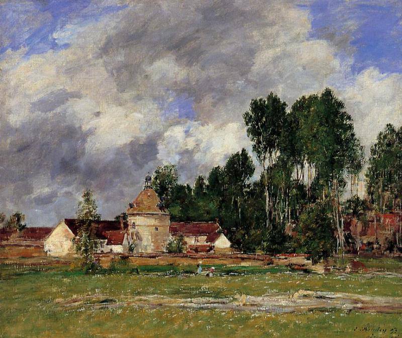 Oiseme, Landscape near Chartres - Eugene Boudin