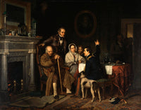 Old 76 and Young 48 by Richard Caton Woodville Sr. — hand-painted portrait oil painting reproduction on canvas