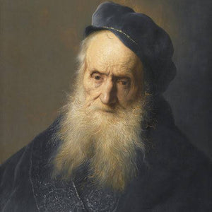 Study of the Head and Shoulders of an Old Bearded Man Wearing A Cap