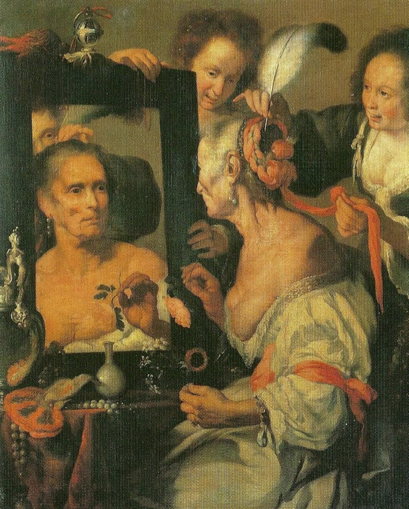 Old Coquette on gallery wrap