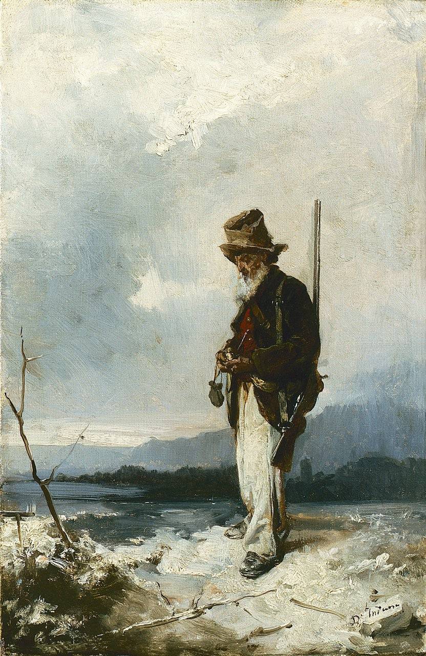 Old hunter - Domenico Induno