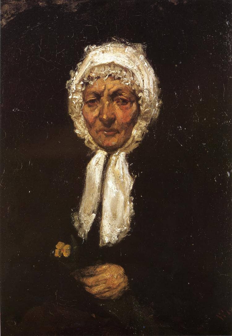 Old Mother Gerard by James McNeill Whistler — hand-painted portrait oil painting reproduction on canvas