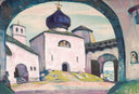 Old Pskov by Nicholas Roerich — nautical oil painting wall art, Symbolism