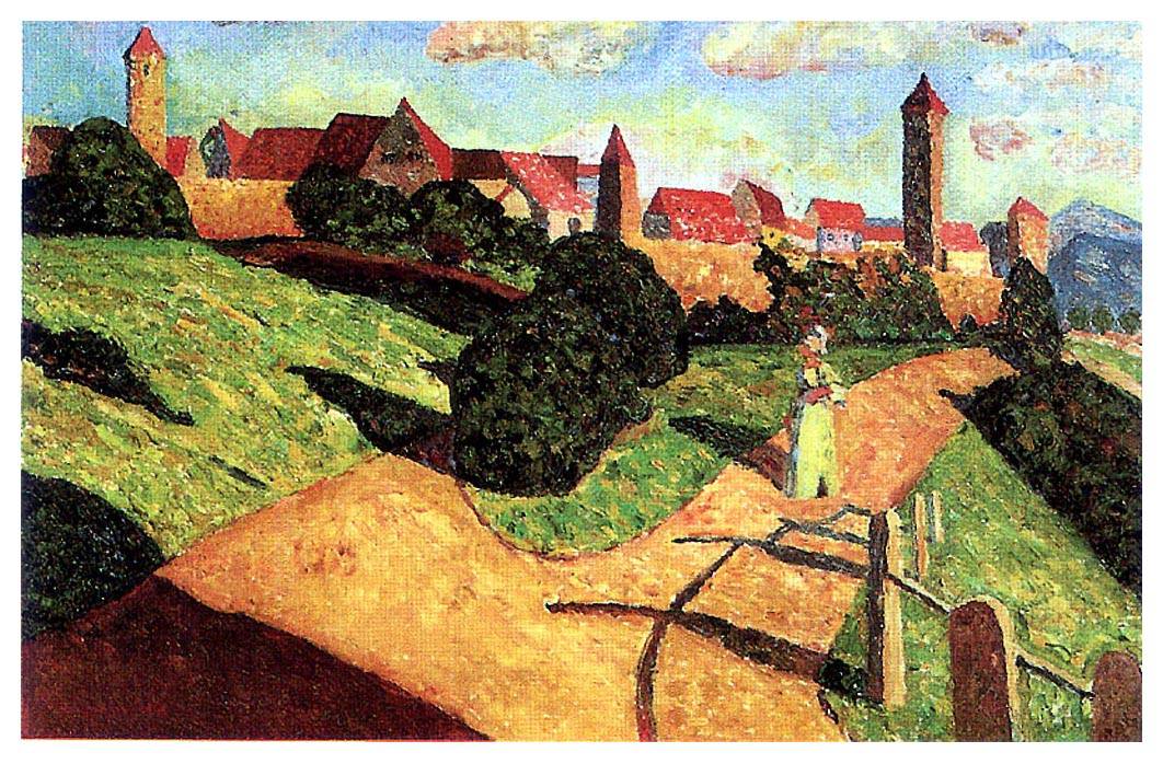 Old town II - Wassily Kandinsky