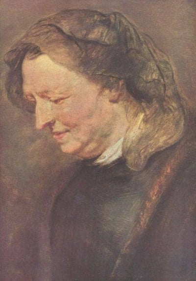 Old woman in modern living room