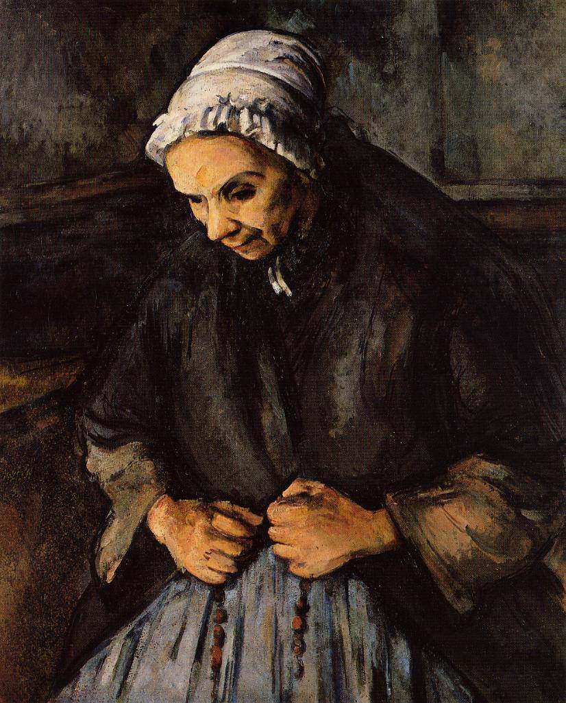 Old Woman with a Rosary - Paul Cezanne