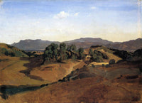 Olevano, La Serpentara by Camille Corot — hand-painted landscape oil painting reproduction on canvas