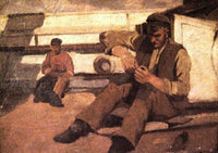 On Board by Alfredo Andersen — hand-painted portrait oil painting reproduction on canvas