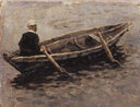 On boat (Study to "The Conquest of Siberia by Yermak") by Vasily Surikov — ships oil painting wall art, Realism