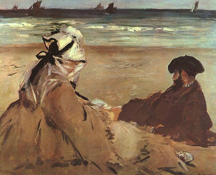 On the Beach - Edouard Manet