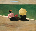 On the Beach by Felix Vallotton — group oil painting wall art