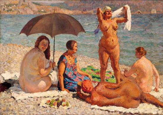 On the beach. Gurzuf - Ilya Mashkov