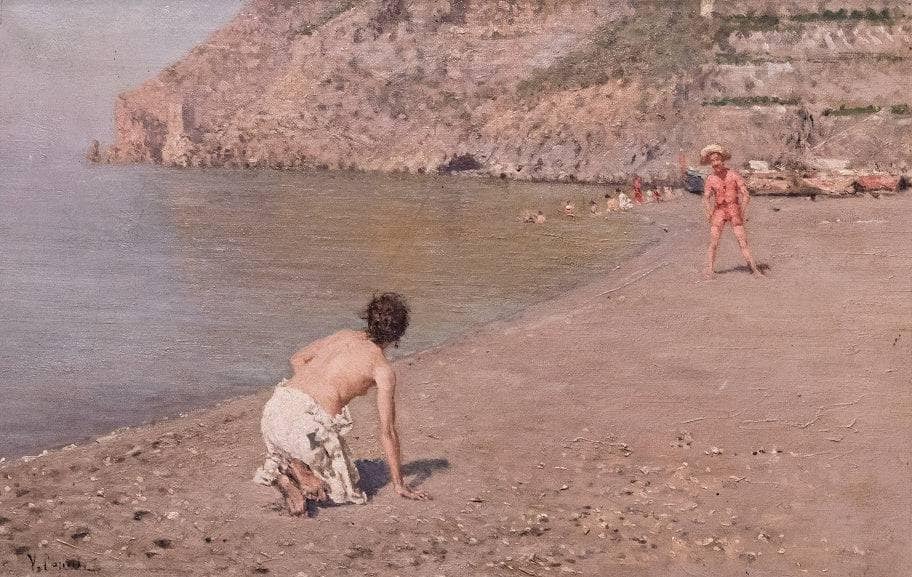 On the beach