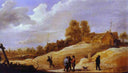 On the Outskirts of a Town by David Teniers the Younger — rural oil painting wall art, Baroque