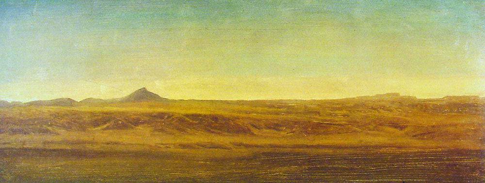 On the Plains by Albert Bierstadt, hand-painted eco oil painting reproduction on canvas