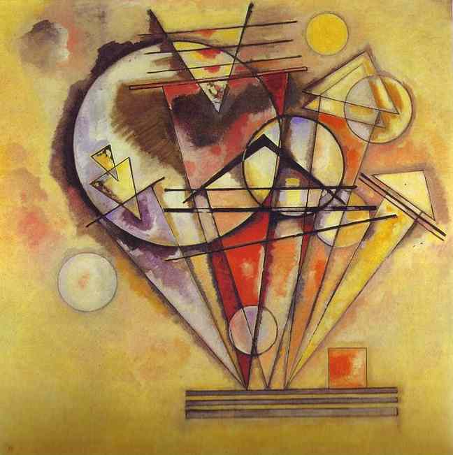 On the points by Wassily Kandinsky — hand-painted abstract oil painting reproduction on canvas