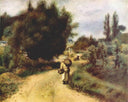On the river banks by Pierre-Auguste Renoir — hand-painted botanical oil painting reproduction on canvas