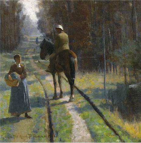 On the Road to Fontainebleau - John Lavery