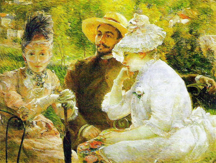 On the Terrace at Sèvres - Marie Bracquemond