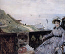 On the Terrace by Berthe Morisot — hand-painted landscape oil painting reproduction on canvas