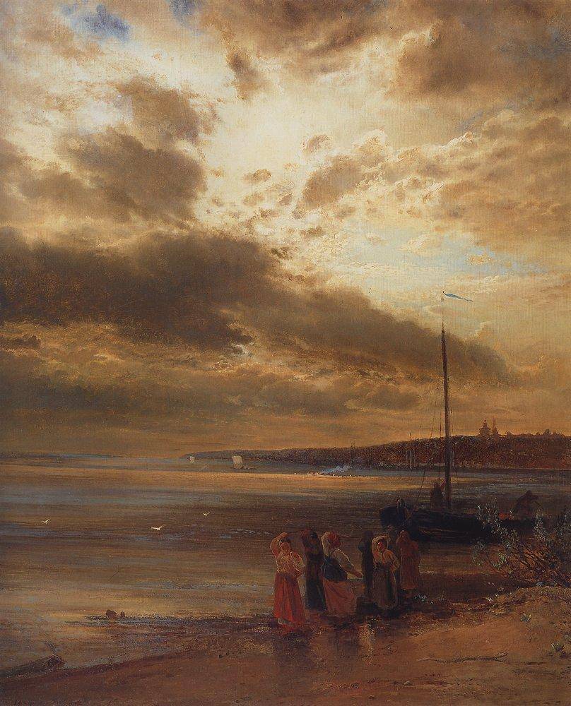 On the Volga - Aleksey Savrasov