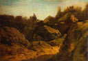 On Valaam. Rocks by Fyodor Vasilyev — rock oil painting wall art, Realism