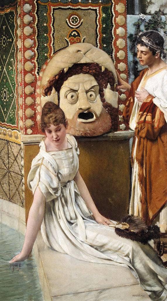 Only Witness by Adolf Hirémy-Hirschl — hand-painted cultural oil painting reproduction on canvas