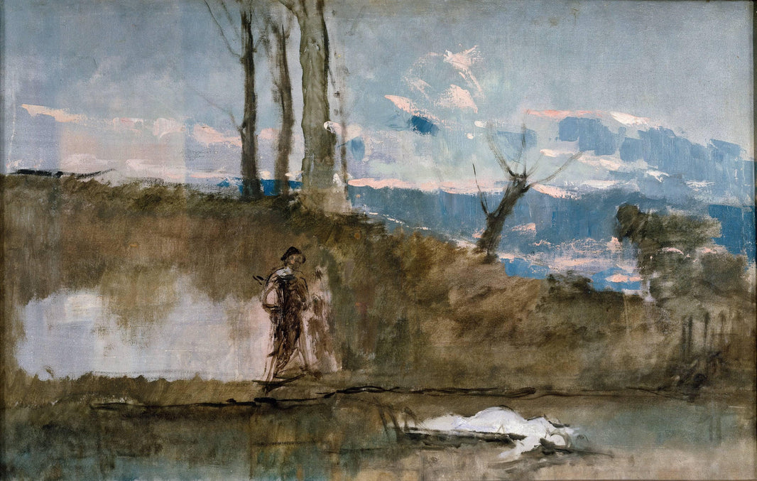 Ophelia by Eduardo Rosales — hand-painted landscape oil painting reproduction on canvas