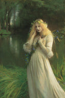 Ophelia by Pascal Dagnan-Bouveret — female oil painting wall art, Naturalism