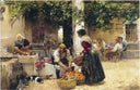 Orange seller by Joaquín Sorolla — hand-painted cultural oil painting reproduction on canvas