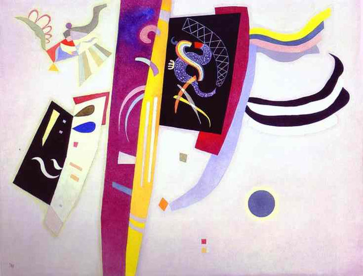 Orange-Violet by Wassily Kandinsky — hand-painted abstract oil painting reproduction on canvas