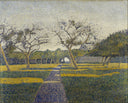 Orchard at La Louvière by Alfred William Finch — hand-painted landscape oil painting reproduction on canvas
