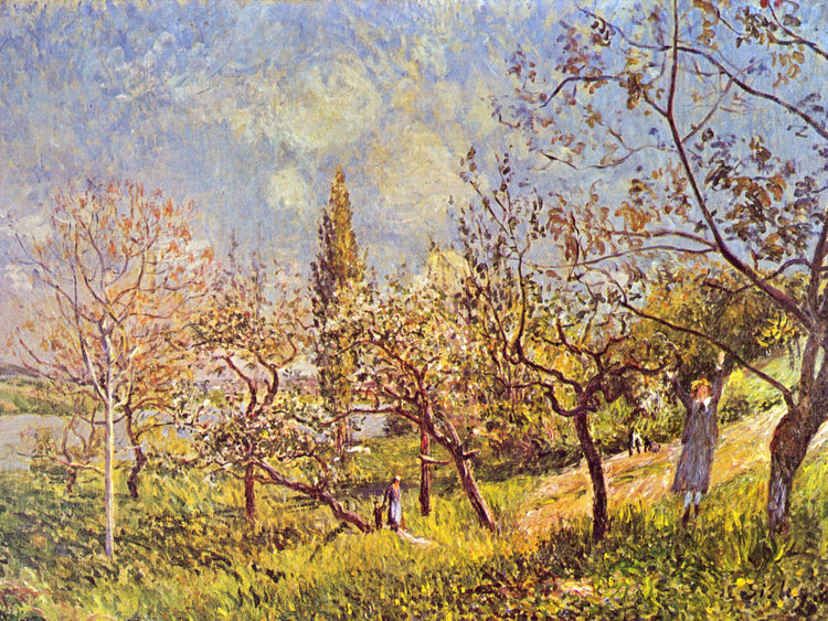 Orchard in Spring - Alfred Sisley