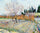 Orchard with Peach Trees in Blossom in living room